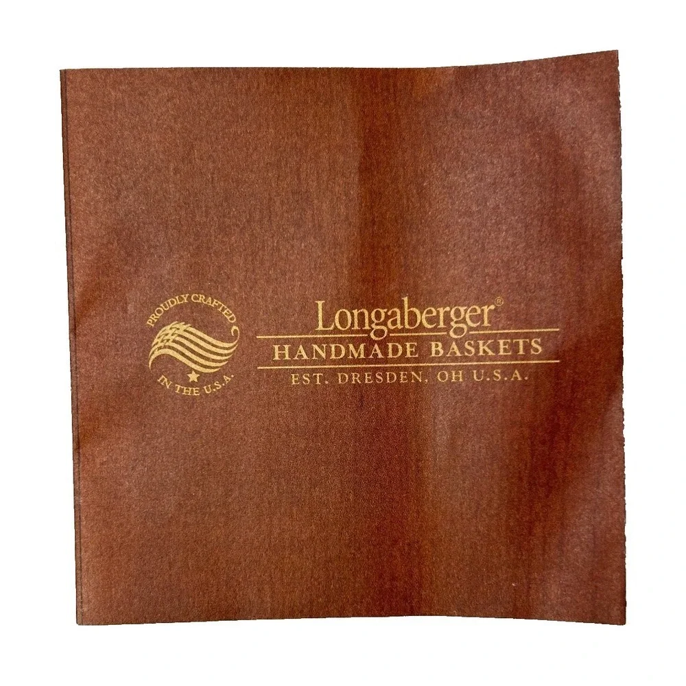 Longaberger 2007 Whitewashed Horizon of Hope Wall Basket Protector Flyer +